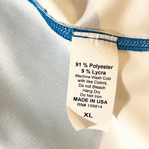 CANARI Men's Cycling Apparel blue & white full zip long sleeve cycling jersey XL - Picture 13 of 14